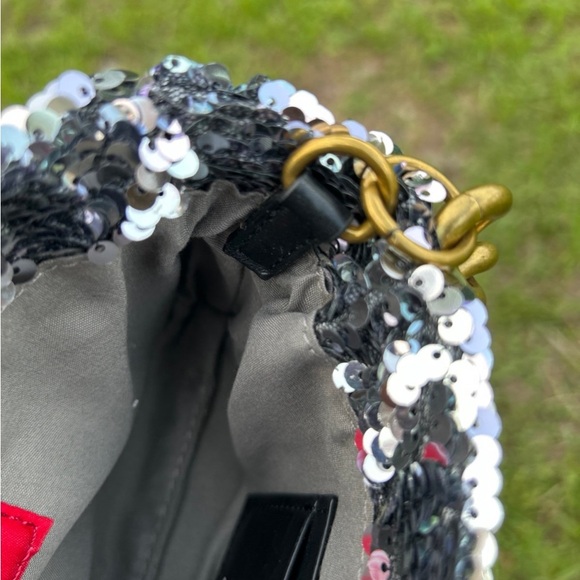NWT $60 Montana West sequin embellished bag - Silver - Picture 12 of 12